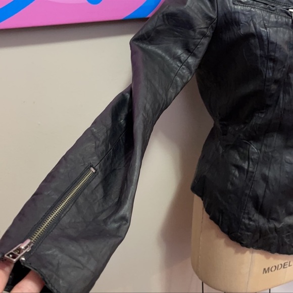 Kate Moss Leather Coat Jacket. - Picture 7 of 11